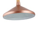 Lighting IRONCLAD Contemporary-Style 1 Light Matt Rose Gold Ceiling Mini Pendant 15’’ Wide CHL-CH8S929RG15-DP1