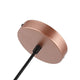 Lighting IRONCLAD Contemporary-Style 1 Light Matt Rose Gold Ceiling Mini Pendant 15’’ Wide CHL-CH8S929RG15-DP1