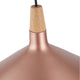 Lighting IRONCLAD Contemporary-Style 1 Light Matt Rose Gold Ceiling Mini Pendant 15’’ Wide CHL-CH8S929RG15-DP1