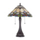 Chloe Lighting Howard Tiffany-Style 2 Light Table Lamp 16’’ Shade CHL-CH8T254AF16-TL2
