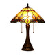 Chloe Lighting Howard Tiffany-Style 2 Light Table Lamp 16" Shade