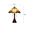 Chloe Lighting Howard Tiffany-Style 2 Light Table Lamp 16’’ Shade CHL-CH8T254AF16-TL2