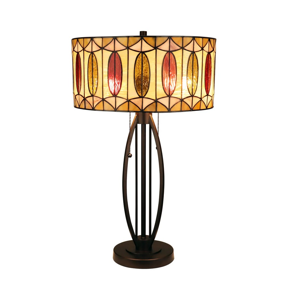 CH8T501YG15-TL2 RB + Coffee Gold Table Lamp