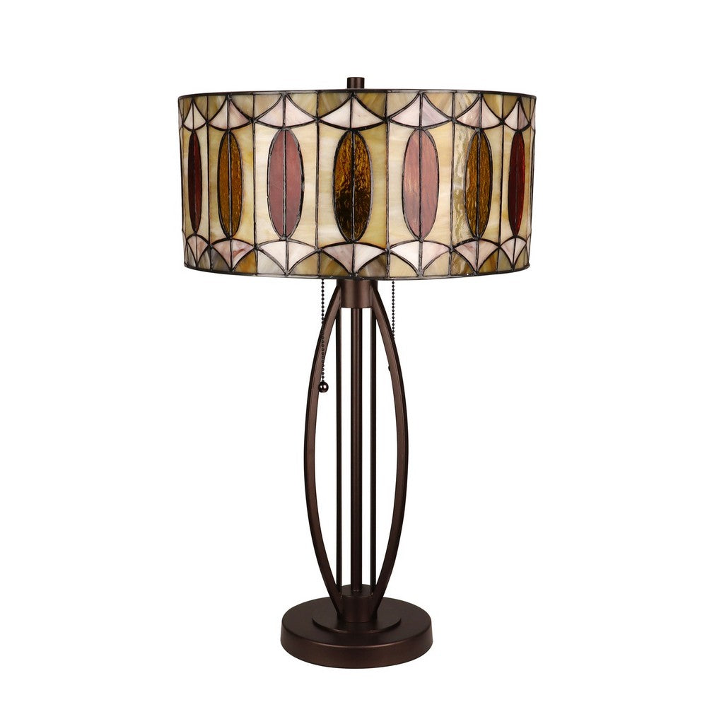 CH8T501YG15-TL2 RB + Coffee Gold Table Lamp