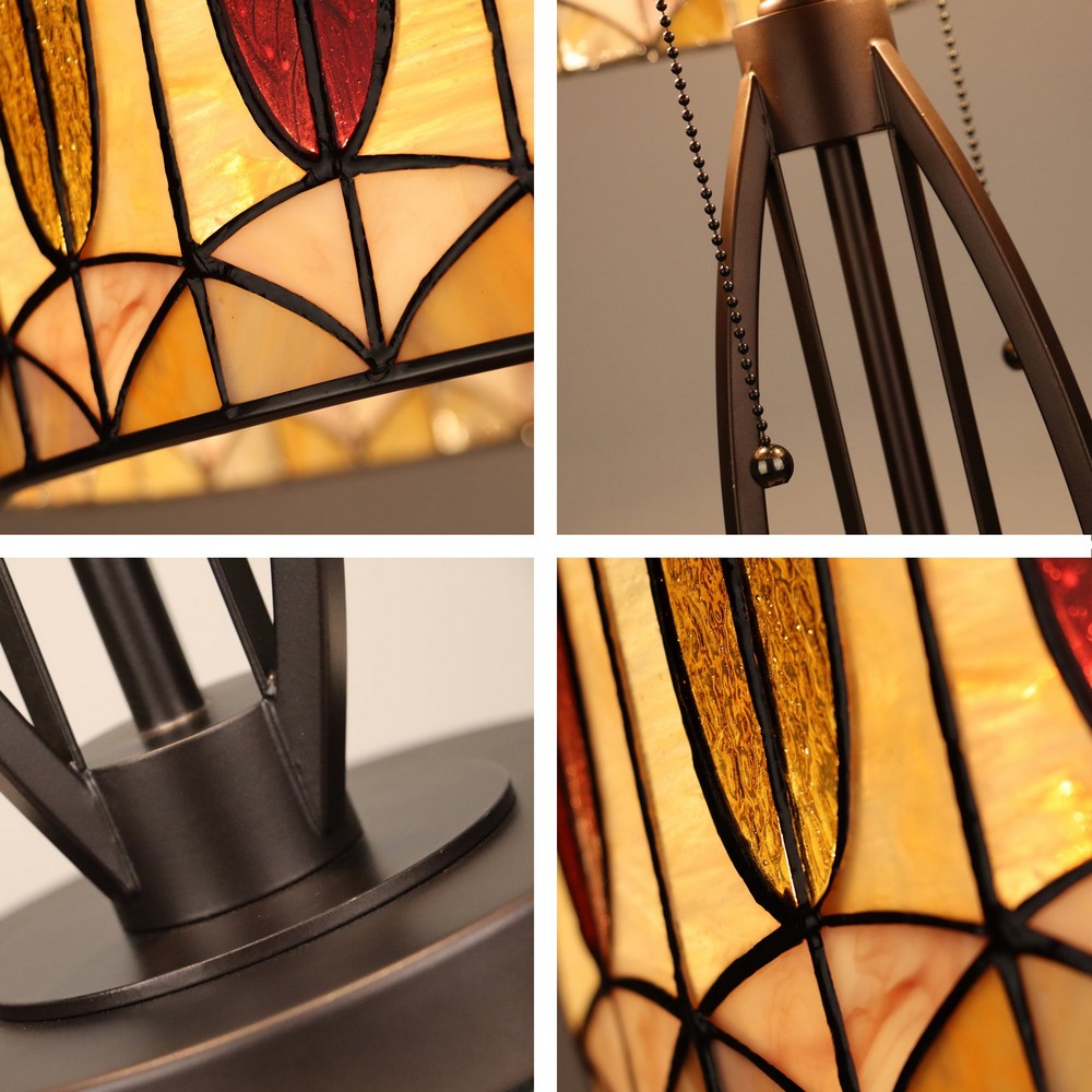 CH8T501YG15-TL2 RB + Coffee Gold Table Lamp