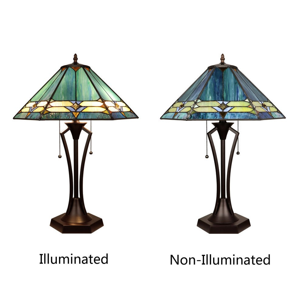 CH8T502GG18-TL2 RB + Coffee Gold Table Lamp