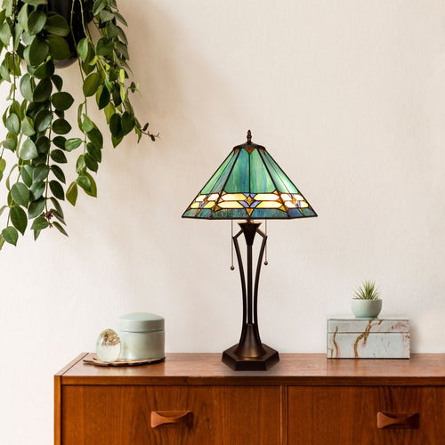 CH8T502GG18-TL2 RB + Coffee Gold Table Lamp