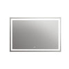 Square Mirror with LED Light and Dimmable Touch Button Clear CHL-CH9M001BD28-LRT