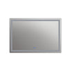 Square Mirror with LED Light and Dimmable Touch Button Clear CHL-CH9M001BD28-LRT