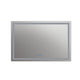 Square Mirror with LED Light and Dimmable Touch Button Clear CHL-CH9M001BD28-LRT