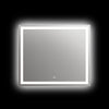 Square Mirror with LED Light and Dimmable Touch Button, Clear