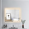 Luminosity Back Lit Rectangular Touchscreen Led Mirror 3 Color Temperatures 3000K-6000K 28’’ Wide CHL-CH9M001BL28-HRT