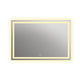 Square Mirror with Warm White LED Light and Dimmable Touch Button Clear CHL-CH9M001BW28-LRT