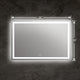 Square Mirror with Warm White LED Light and Dimmable Touch Button Clear CHL-CH9M001BW28-LRT