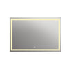 Rectangle Mirror with Warm White LED Light and Dimmable Touch Button, Clear
