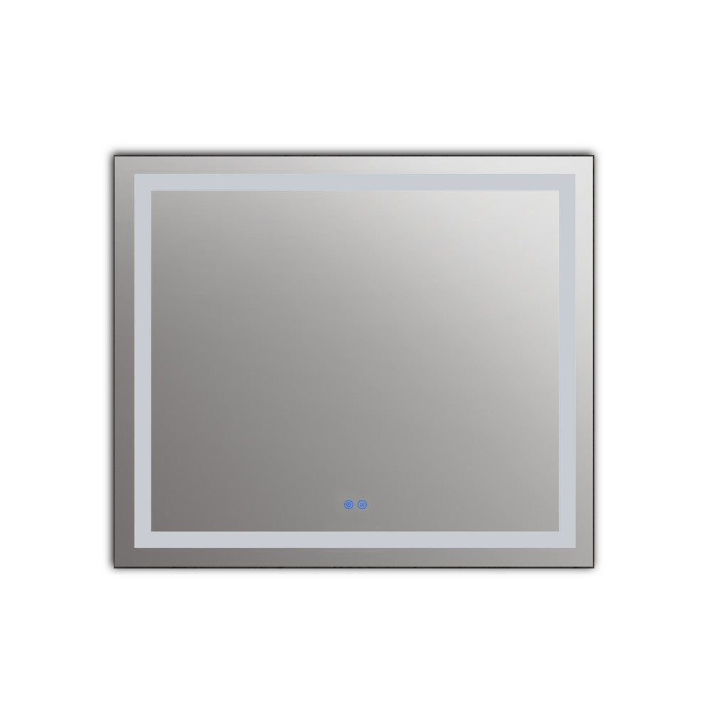 Rectangle Mirror with White LED Light and Dimmable Touch Button Clear CHL-CH9M001ED28-LRT