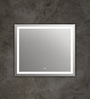 Rectangle Mirror with White LED Light and Dimmable Touch Button, Clear