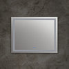 Rectangle Glass Wall Mirror with Warm White LED Light Clear CHL-CH9M001EW28-LRT