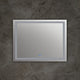 Rectangle Glass Wall Mirror with Warm White LED Light Clear CHL-CH9M001EW28-LRT