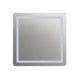 Rectangle Glass Mirror with Round Corners and White LED Light Clear CHL-CH9M002BD30-LRT