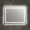 Rectangle Glass Mirror with Round Corners and White LED Light Clear CHL-CH9M002BD30-LRT