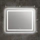 Rectangle Glass Mirror with Round Corners and White LED Light Clear CHL-CH9M002BD30-LRT