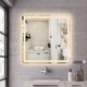 Luminosity Back Lit Square Touchscreen Led Mirror 3 Color Temperatures 3000K-6000K 24’’ Wide CHL-CH9M002BL24-SQR