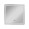 Luminosity Back Lit Square Touchscreen Led Mirror 3 Color Temperatures 3000K-6000K 28’’ Wide CHL-CH9M002BL28-SQR
