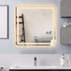 Luminosity Back Lit Square Touchscreen Led Mirror 3 Color Temperatures 3000K-6000K 28’’ Wide CHL-CH9M002BL28-SQR