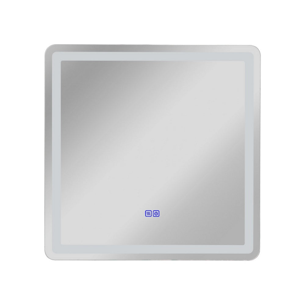 Luminosity Back Lit Rectangular Touchscreen Led Mirror 3 Color Temperatures 3000K-6000K 30’’ Wide CHL-CH9M002BL30-HRT