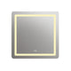 Square Mirror with Curved Edges and Dimmable Touch Button Clear CHL-CH9M002BW24-LSQ