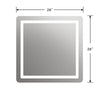 Lighting SPECULO Back Lit LED Mirror 4000K Warm White 28’’ Wide CHL-CH9M002BW28-LSQ