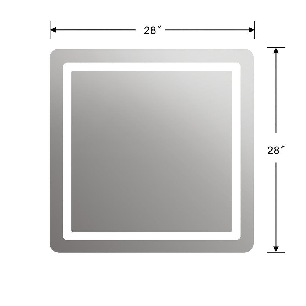 Lighting SPECULO Back Lit LED Mirror 4000K Warm White 28’’ Wide CHL-CH9M002BW28-LSQ