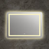 Square Glass Mirror with LED Light and Dimmable Touch Button Clear CHL-CH9M002BW30-LRT