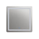 Square Glass Mirror with LED Light and Dimmable Touch Button Clear CHL-CH9M002BW30-LRT