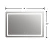 Lighting SPECULO Back Lit LED Mirror 4000K Warm White 36’’ Wide CHL-CH9M002BW36-LRT