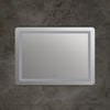 Rectangle Glass Mirror with Curved Corners and White LED Light Clear CHL-CH9M002ED30-LRT