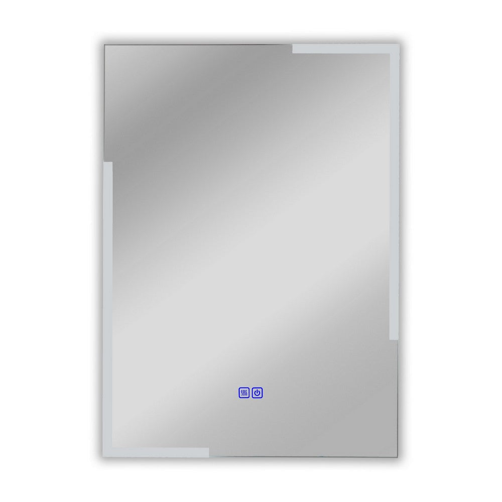 Luminosity Back Lit Rectangular Touchscreen Led Mirror 3 Color Temperatures 3000K-6000K 28’’ Height CHL-CH9M003BL28-VRT