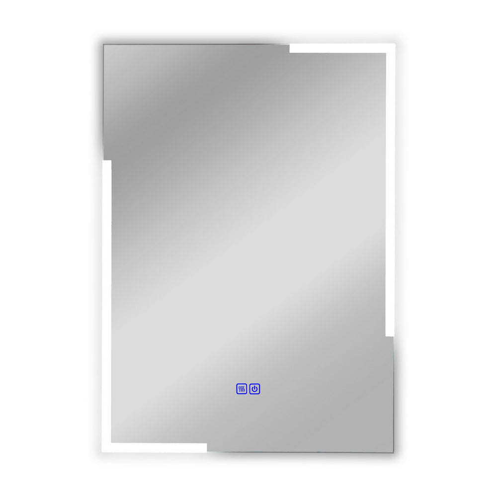 Luminosity Back Lit Rectangular Touchscreen Led Mirror 3 Color Temperatures 3000K-6000K 28" Height