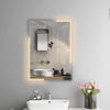 Luminosity Back Lit Rectangular Touchscreen Led Mirror 3 Color Temperatures 3000K-6000K 28’’ Height CHL-CH9M003BL28-VRT
