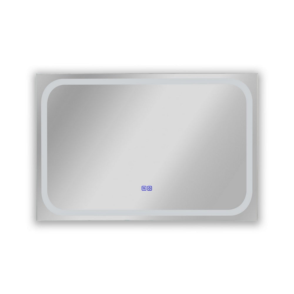 Luminosity Back Lit Rectangular Touchscreen Led Mirror 3 Color Temperatures 3000K-6000K 36’’ Wide CHL-CH9M004BL36-HRT