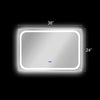 Luminosity Back Lit Rectangular Touchscreen Led Mirror 3 Color Temperatures 3000K-6000K 36’’ Wide CHL-CH9M004BL36-HRT