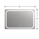 Rectangle Glass Mirror with Warm White LED Light Clear CHL-CH9M004BW36-LRT