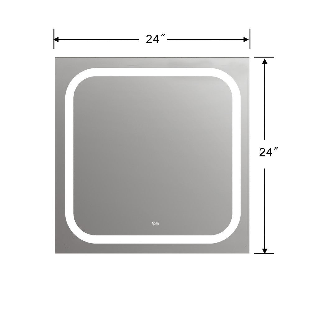 Lighting SPECULO Embedded LED Mirror 6000K Daylight White 24’’ Wide CHL-CH9M004ED24-LSQ
