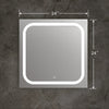 Lighting SPECULO Embedded LED Mirror 4000K Warm White 24’’ Wide CHL-CH9M004EW24-LSQ