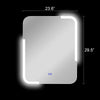 Luminosity Back Lit Rectangular Touchscreen Led Mirror 3 Color Temperatures 3000K-6000K 30" Height
