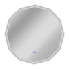 Luminosity Back Lit Dodecagon Touchscreen Led Mirror 3 Color Temperatures 3000K-6000K 32’’ Wide CHL-CH9M013BL32-RND