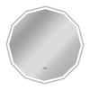 Luminosity Back Lit Dodecagon Touchscreen Led Mirror 3 Color Temperatures 3000K-6000K 32" Wide
