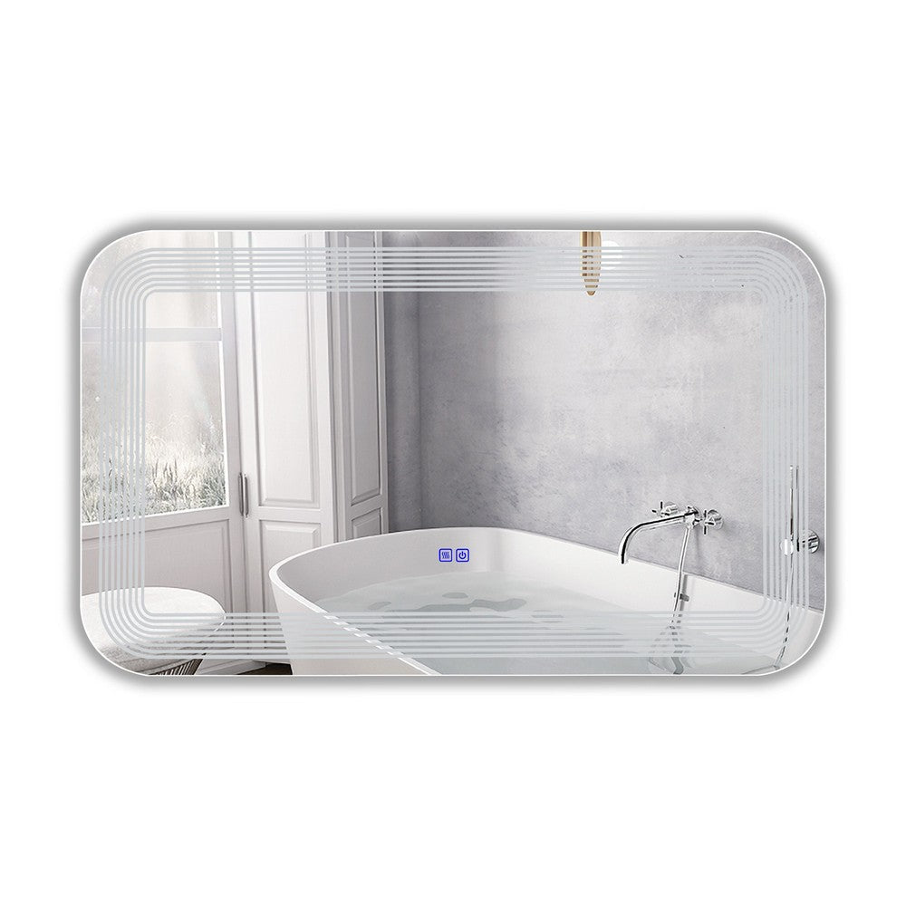 Luminosity Back Lit Rectangular Touchscreen Led Mirror 3 Color Temperatures 3000K-6000K 39’’ Wide CHL-CH9M018BL39-HRT