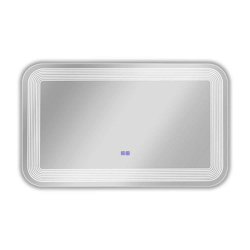 Luminosity Back Lit Rectangular Touchscreen Led Mirror 3 Color Temperatures 3000K-6000K 39" Wide